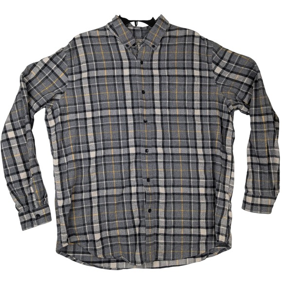 L.L. Bean Other - LL Bean Flannel Shirt Mens XL Regular Plaid Button Down‎ Long Sleeve 100% Cotton